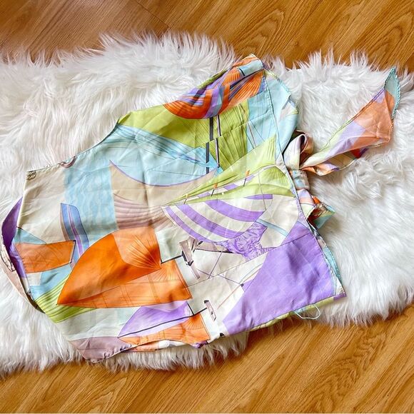 Doncaster Multicolor Abstract Sleeveless Top - Picture 4 of 9